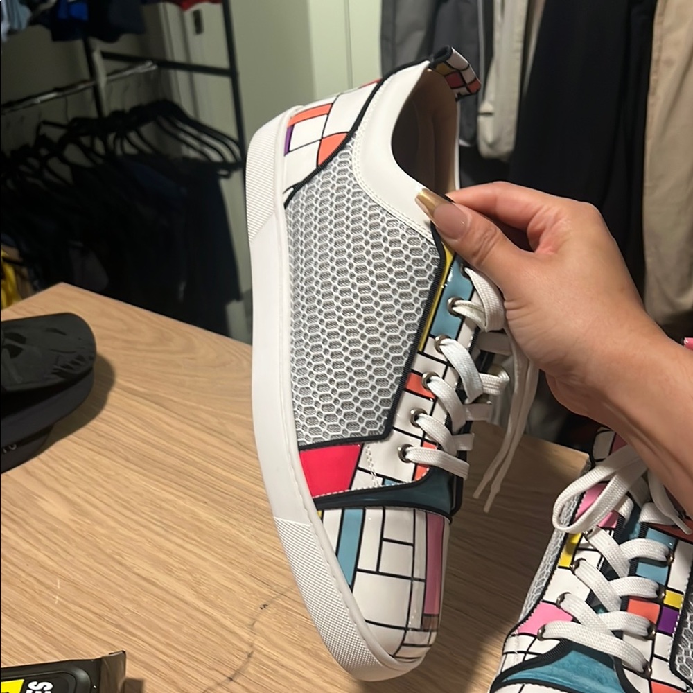 Christian Louboutin Multicolor Patchwork Sneakers - image 3